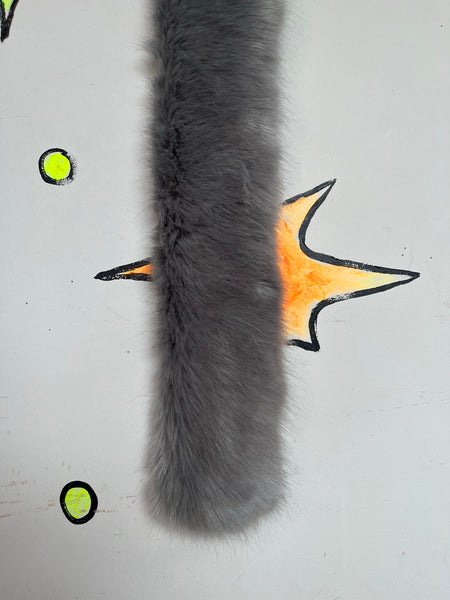 Vegan Fur Stole Old Hollywood Glam Faux Fur Mob Wife Vintage Glamour Shrug