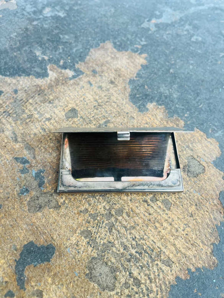 Vintage Metal Card Holder / Cigarette Case – Sleek & Functional - Mid Century