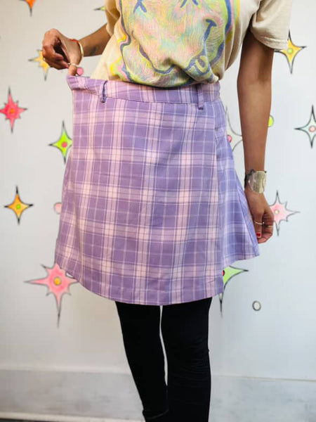 Vintage 90s Y2K Plaid Tartan Mini Skirt Hot Topic Grunge Emo Schoolgirl Skirt M