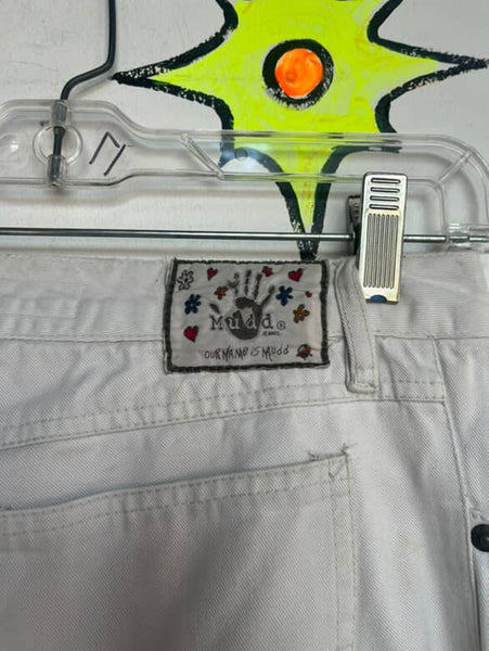 Y2K Off-White MUDD Low Rise Flares | Fairy Grunge Boho Bell Bottom Jeans | 3