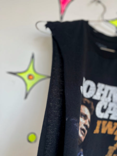 Vintage Johnny Cash Walk The Line Concert Tee | Boho Grunge Band T Shirt | S/M