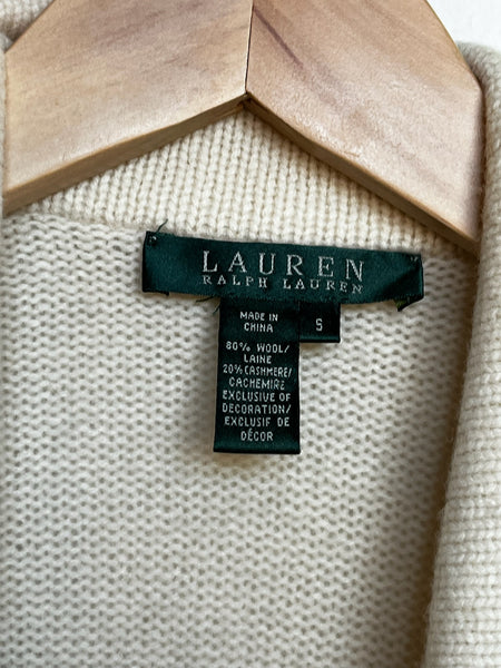 Vintage Lauren by RL Wool Cashmere Sweater - Cozy Classic Preppy Glam - Small