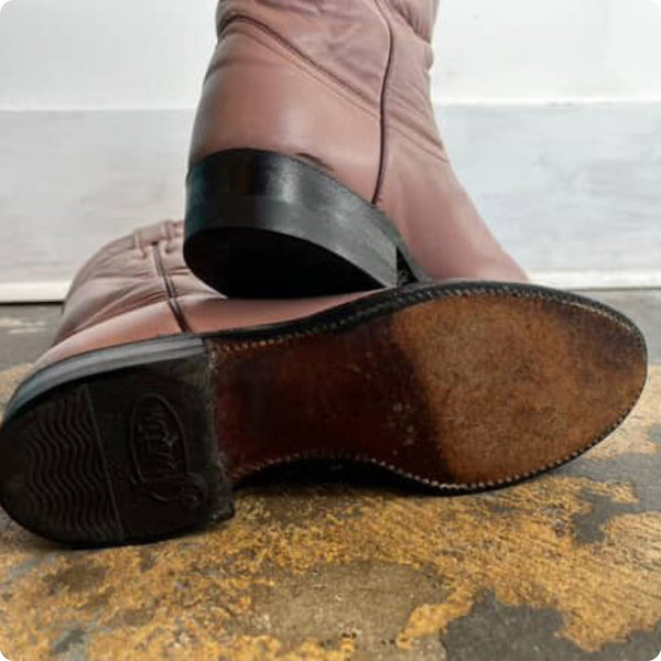 Vintage Justin Boots | Pink Leather Boots Western Cowboy Cowgirl | 6.5 B