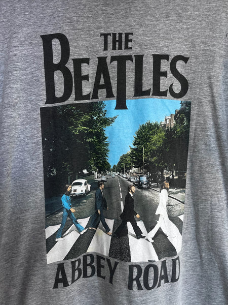 The Beatles Abbey Road Oversized Concert Tee Gray Band T Shirt Boho Grunge 2XL