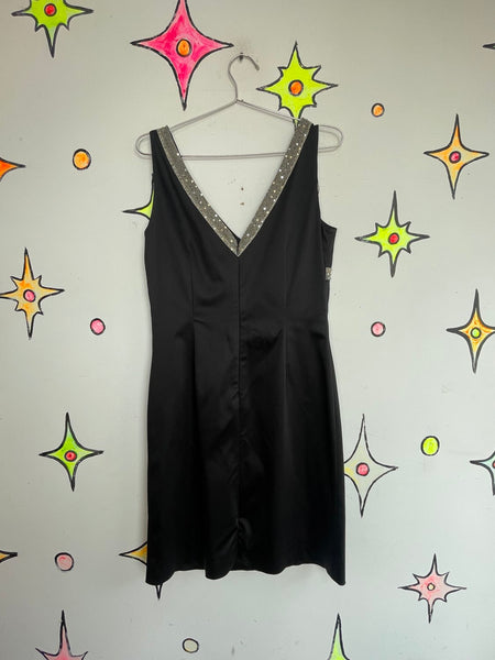Satin Slip Babydoll Dress Lace Fairy Grunge Romantic Dress Lingerie Style Mini M