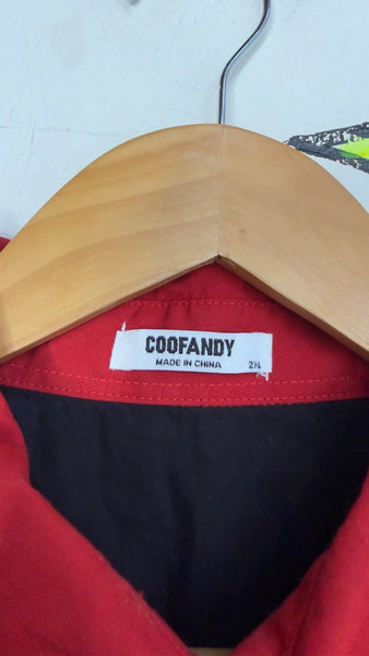 Men's Western Black and Red Pearl Snap Shirt Embroidered Cowboy Rodeo XL+