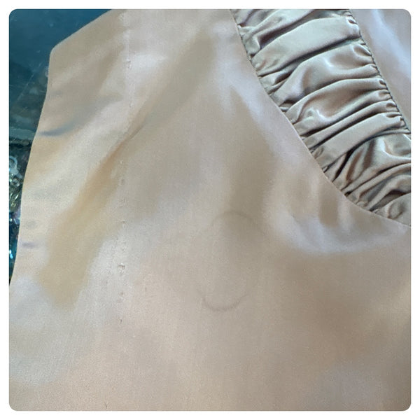 Vintage 40s Jonathan Logan Champagne Satin Evening Gown | Hollywood Glam | S