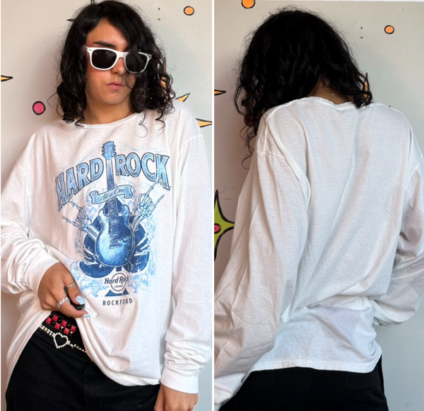 Hard Rock Cafe Souvenir TShirt Vintage Rock N Roll Graphic Tee Grunge Tourist XL