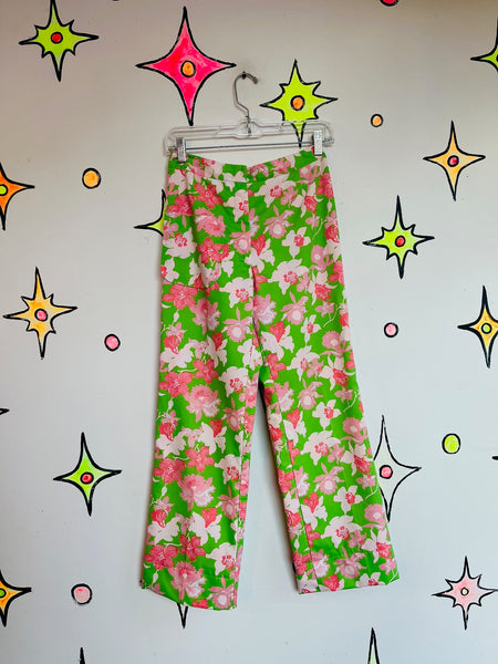 Vintage 60s 70s style MOD Groovy Boho Art Wear Lilly Pulitzer Festival Pants 6