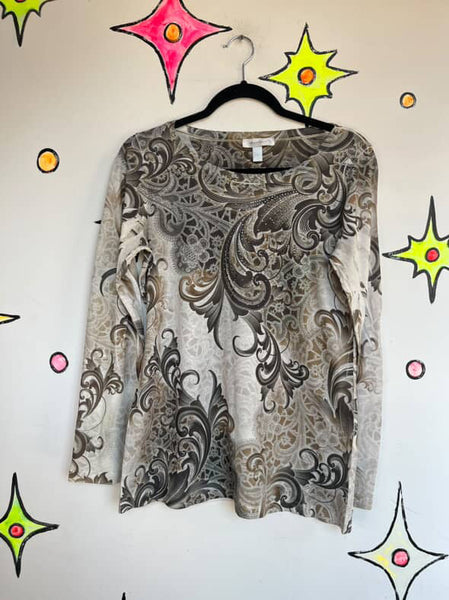 Vintage Y2K ' Grunge Fairy Bling Embellished Tattoo Tee T Shirt ' Size M