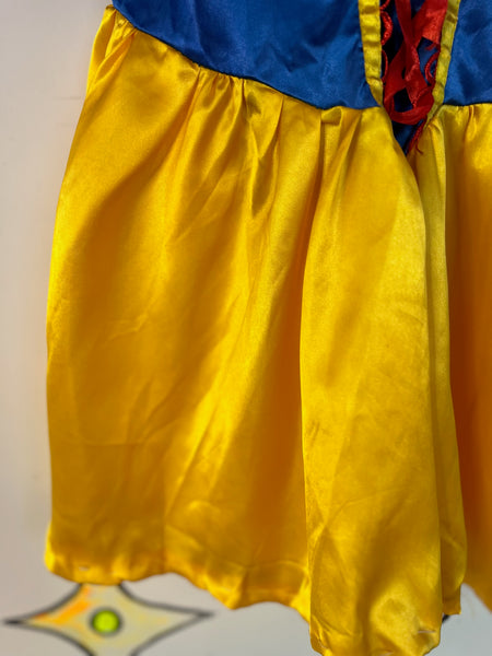 Women’s Fairytale Princess Snow White Costume Mini Dress – Babydoll Style (L)