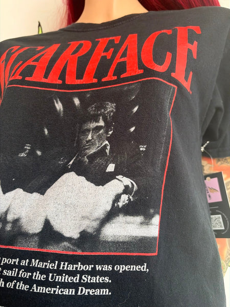 Scarface Tony Montana Graphic Tee Cult Film Movie T Shirt Streetwear M