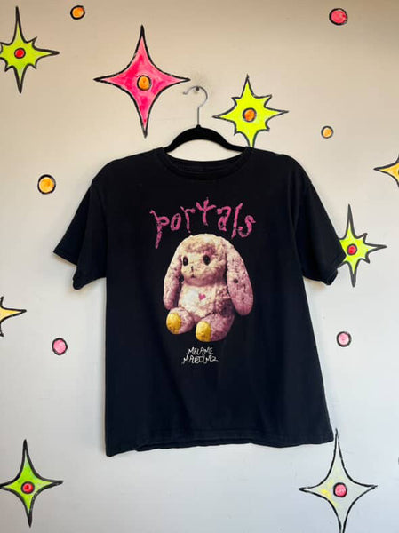Y2K Melanie Martinez Grunge Pink Bunny Band Tee | Concert T-Shirt XS | Cotton
