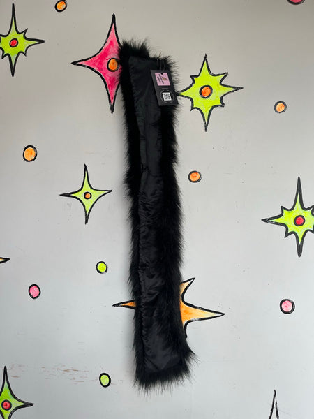 Vegan Fur Stole Old Hollywood Glam Faux Fur Mob Wife Vintage Glamour Shrug