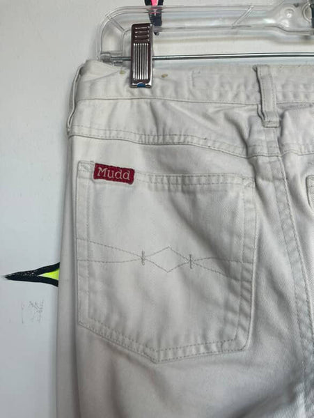 Y2K Off-White MUDD Low Rise Flares | Fairy Grunge Boho Bell Bottom Jeans | 3
