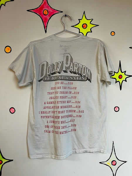 Vintage 1983 Dolly Parton Concert Tee White Western Band T Shirt S