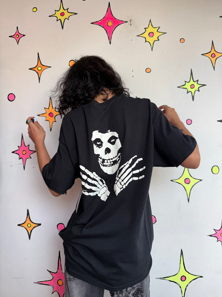 Vintage Misfits Band Tee Goth Grunge Rock Concert Graphic T-Shirt Punk L/XL