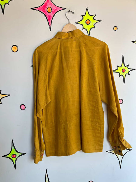 Vintage 80s 90s - Artisan Abstract Geometric Blouse by Gary Fabrikant - Size 8