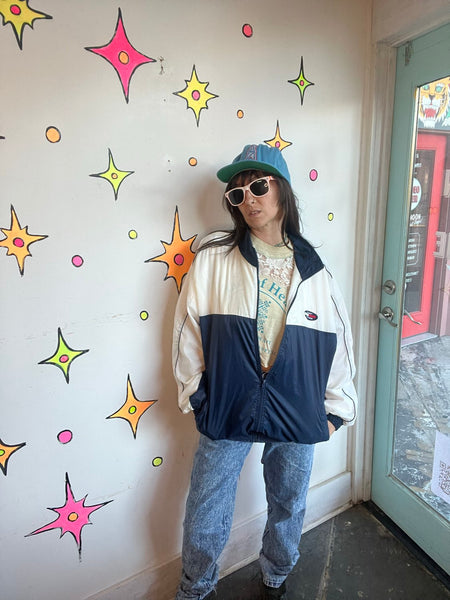 Tommy Hilfiger Windbreaker 90s Colorblock Streetwear Retro Jacket XL+