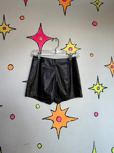 Vintage Leopard Shorts Y2K Grunge 90s Aesthetic High Waist Hot Pants - S