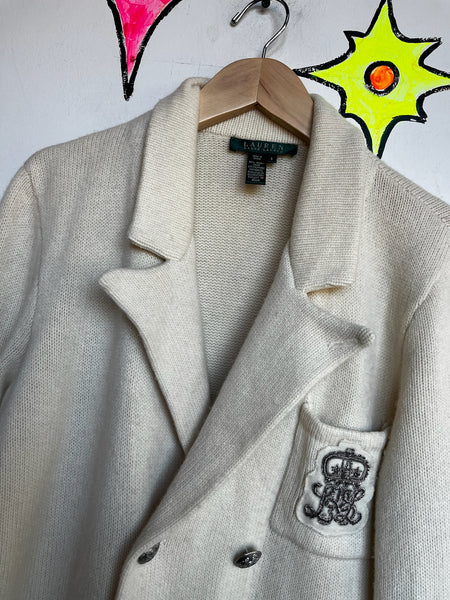 Vintage Lauren by RL Wool Cashmere Sweater - Cozy Classic Preppy Glam - Small