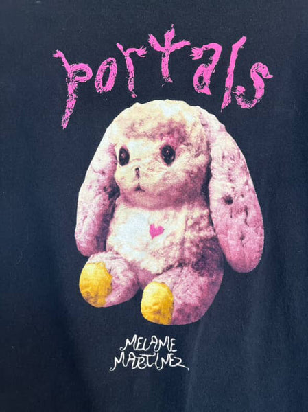 Y2K Melanie Martinez Grunge Pink Bunny Band Tee | Concert T-Shirt XS | Cotton