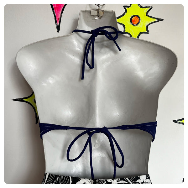 Vintage | 90s Y2K | Halter Crop Top Swim Top