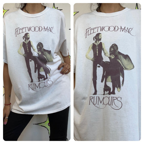 Vintage 90s Fleetwood Mac Concert Tee | Boho Grunge Y2K Band T Shirt | Size XL