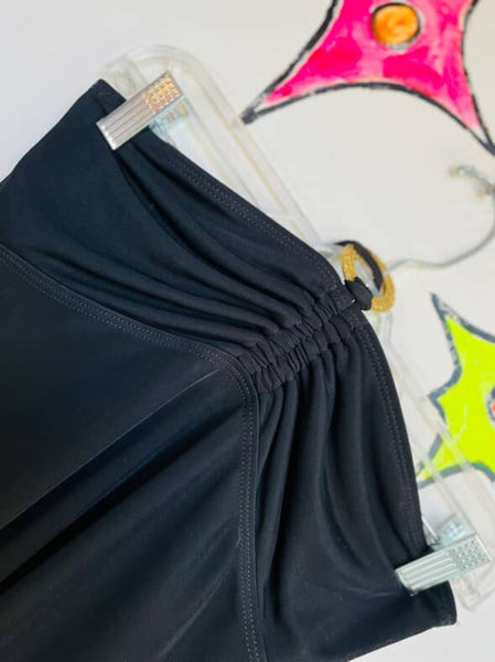 90s Y2K Little Black Dress – Halter Mini Stretchy Party Fairy Grunge Dress – S/M