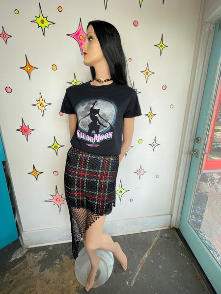 Sailor Moon Graphic Tee – Emo Kawaii Anime T Shirt Y2K Cartoon Top S/M