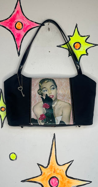 90s Old Hollywood Glam Purse Forever by Fossil Vintage Evening Shoulder Bag