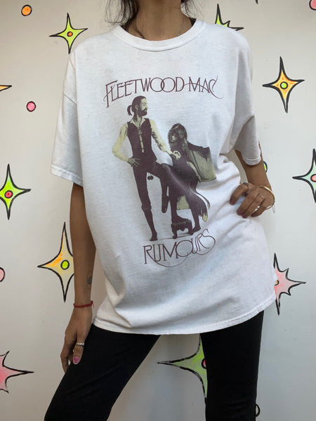 Vintage 90s Fleetwood Mac Concert Tee | Boho Grunge Y2K Band T Shirt | Size XL
