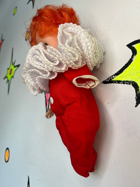Vintage 1970s Cute Clown Doll Harlequin Just Clowns by Uneeda Oddity Collectible