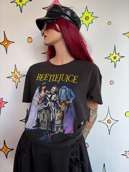 Vintage Beetlejuice Graphic T-Shirt Collectible Novelty Tim Burton Horror | XL