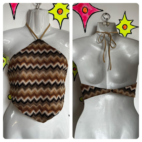 Vintage | 90s Y2K Halter Top | Size L