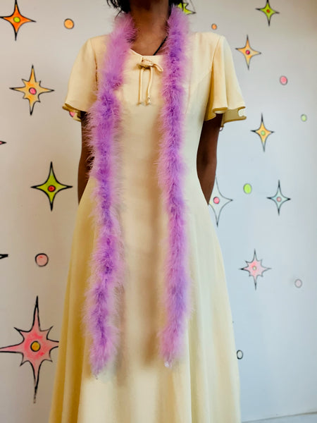 Purple Feather Boa – Coquette Fairycore – Y2K Party – Balletcore Glam - Flapper