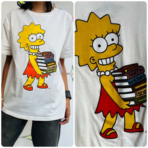 90s Y2K | Simpsons Graphic Tee | Lisa Simpson | The Simpsons T Shirt - Size L