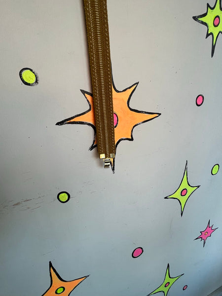 Vintage Gold Mermaid Scale Stretch Belt Disco / 80s Glam Statement Cincher