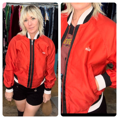 Vintage | Nike Retro Red Sporty Varsity Track Jacket | Small