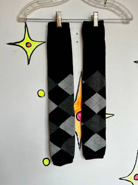 Y2K Plaid Leg Warmers - Fairy Grunge Emo Goth Indie Sleaze - NWT - One Size