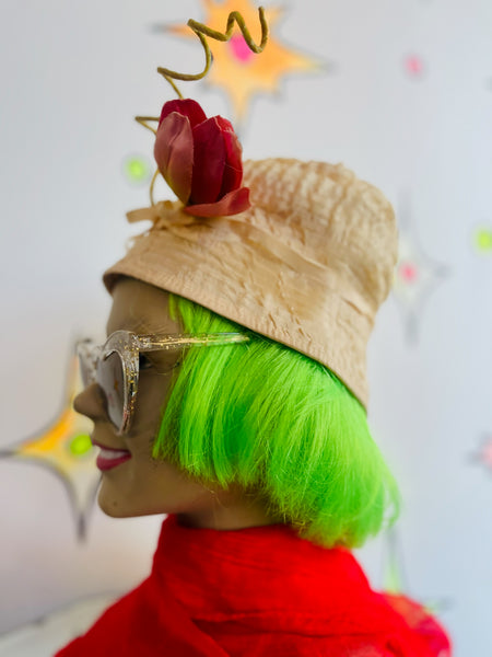 Vintage 40s Hat | Rococo Spring Kentucky Derby Headpiece Museum Quality