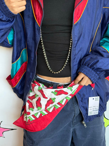 Vintage Chili Pepper Bandana Hot & Spicy Scarf Retro Western Boho Grunge