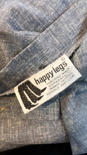 Vintage 60s 70s | Low Rise Lightweight Groovy Bellbottoms | Happy Legs | 5/6