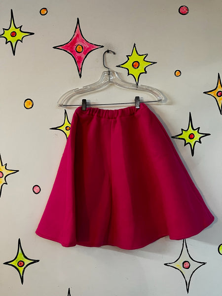 Vintage Retro 50s Style Hot Pink Felt Poodle Skirt – Full Circle Swing Skirt – S