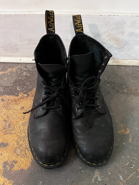Black Doc Martens Boots | Men’s US 10 Leather Combat Boots | Grunge Punk Staple