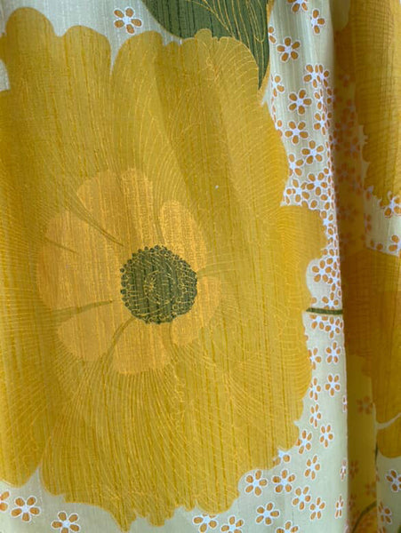 Vintage 60s 70s | Rare DEAD STOCK Alfred Shaheen Hippie Hawaiian Dress | S M