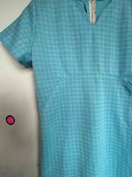 Vintage 60s Pastel Blue Mini Dress | Palm Royale Mod French Girl Retro Prep XS/S