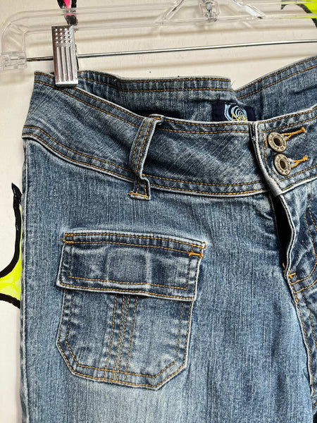 Vintage Y2K Stretch Denim Capri Pants | Low Rise Jeans | Fairy Grunge | Size 5