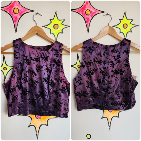 Vintage 90s Y2K | XOXO Fairy Core Cami Crop Top| Size L