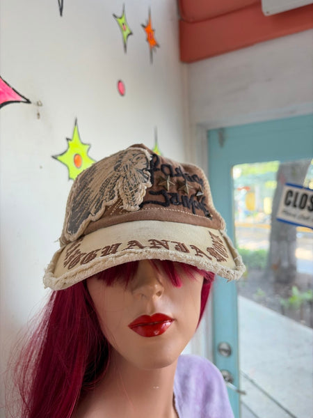 Vintage Y2K Embellished Cotton Cap Cyber Baddie Skater Streetwear Hat
